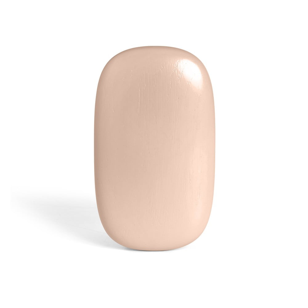 Svetloružový nástenný háčik z dubového dreva Gemma Oak Nude – MiaCara