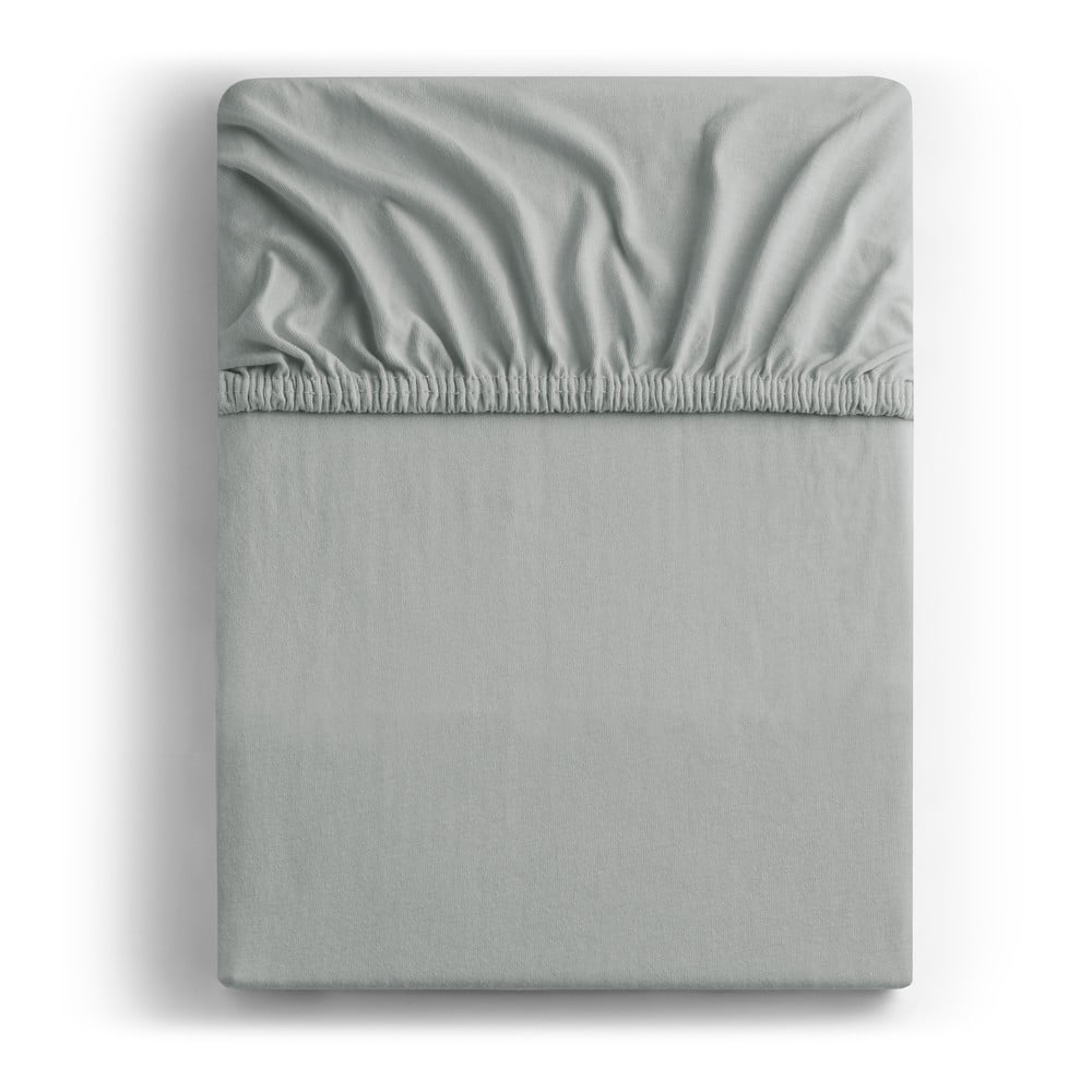 Svetlosivá napínacia plachta jersey 220x200 cm Amber – Restilo