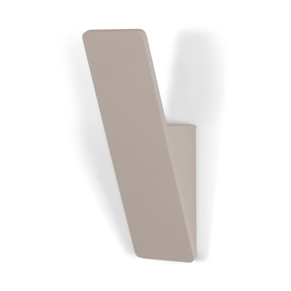 Svetlosivý nástenný oceľový háčik Angle – Spinder Design