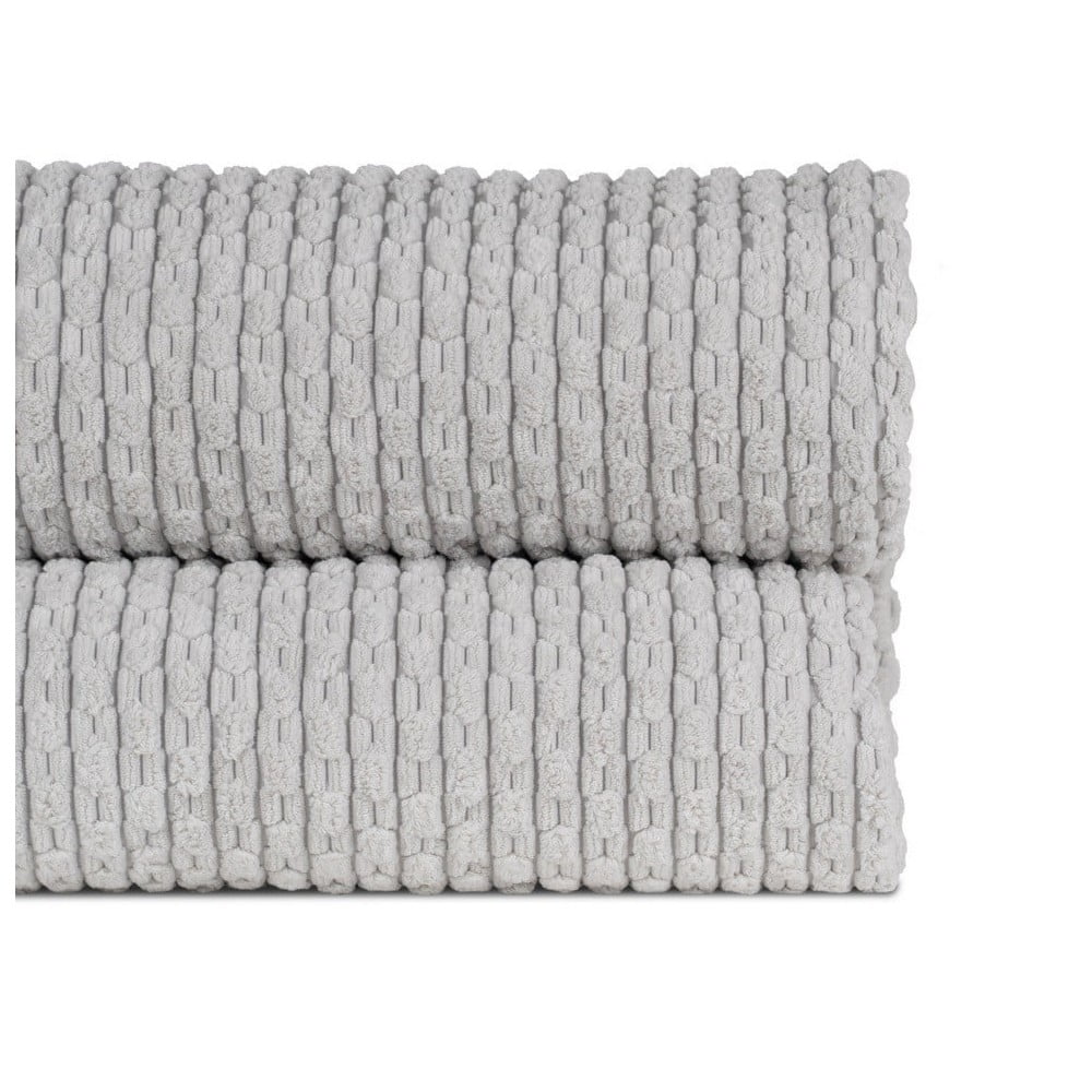 Svetlosivý prešívaný pléd 230x260 cm – Ixia