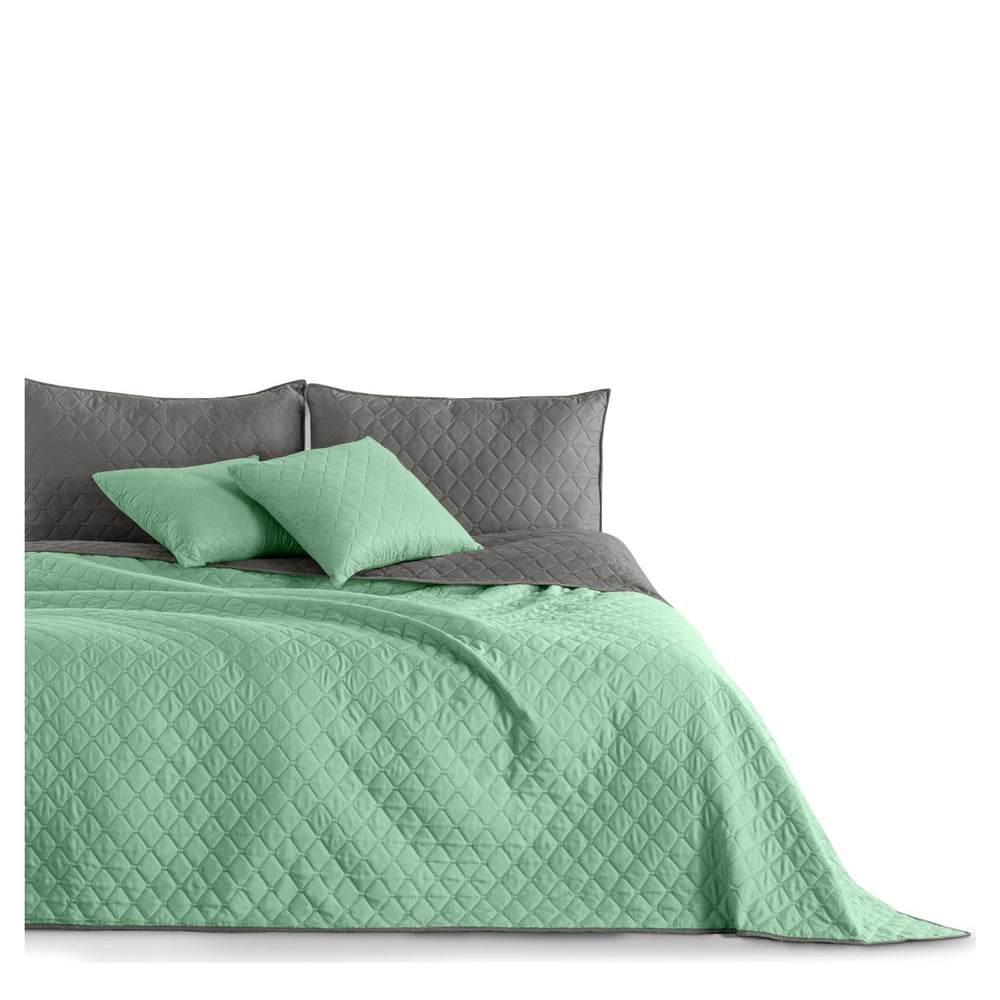 Svetlozelený obojstranný pléd z mikrovlákna DecoKing Axel, 260 × 280 cm