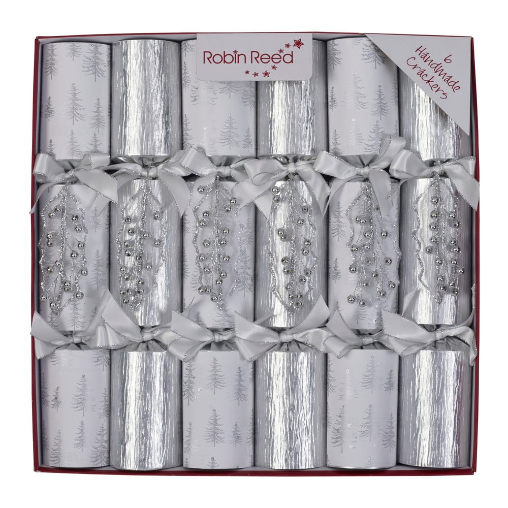 Vianočné crackery v súprave 6 ks Silver Ice – Robin Reed