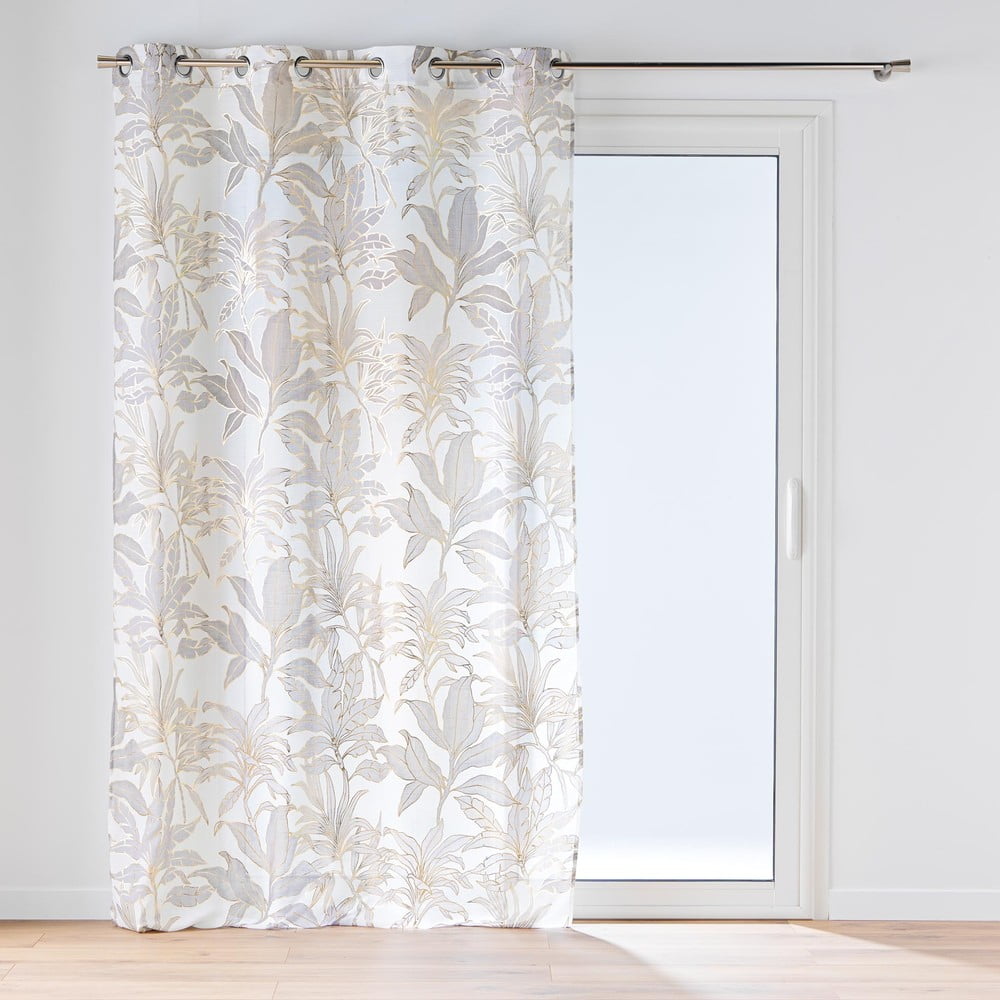 Záclona v béžovej a zlatej farbe 135x240 cm Vayana – douceur d'intérieur