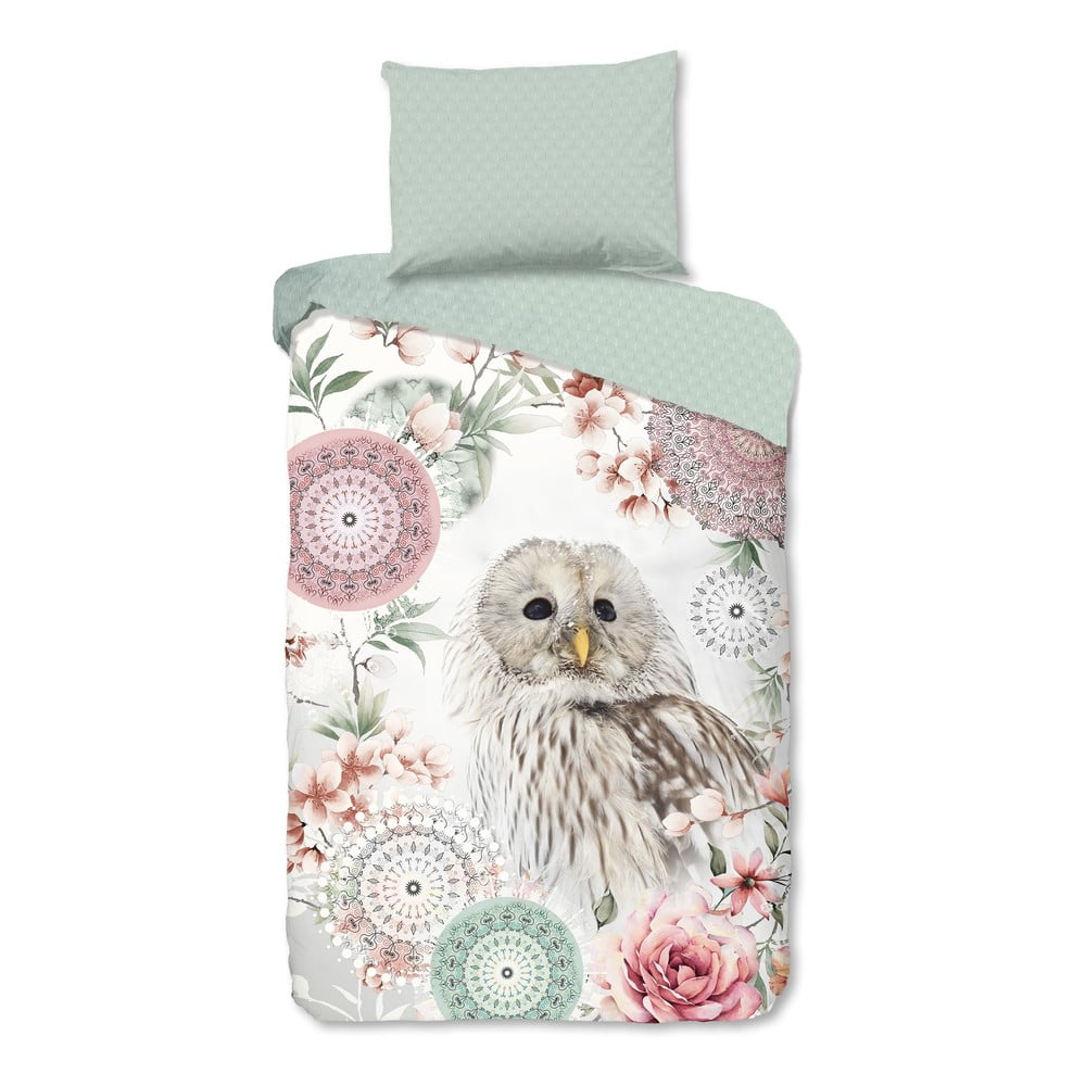 Zelené flanelové obliečky na jednolôžko 140x200 cm Omaira – HIP