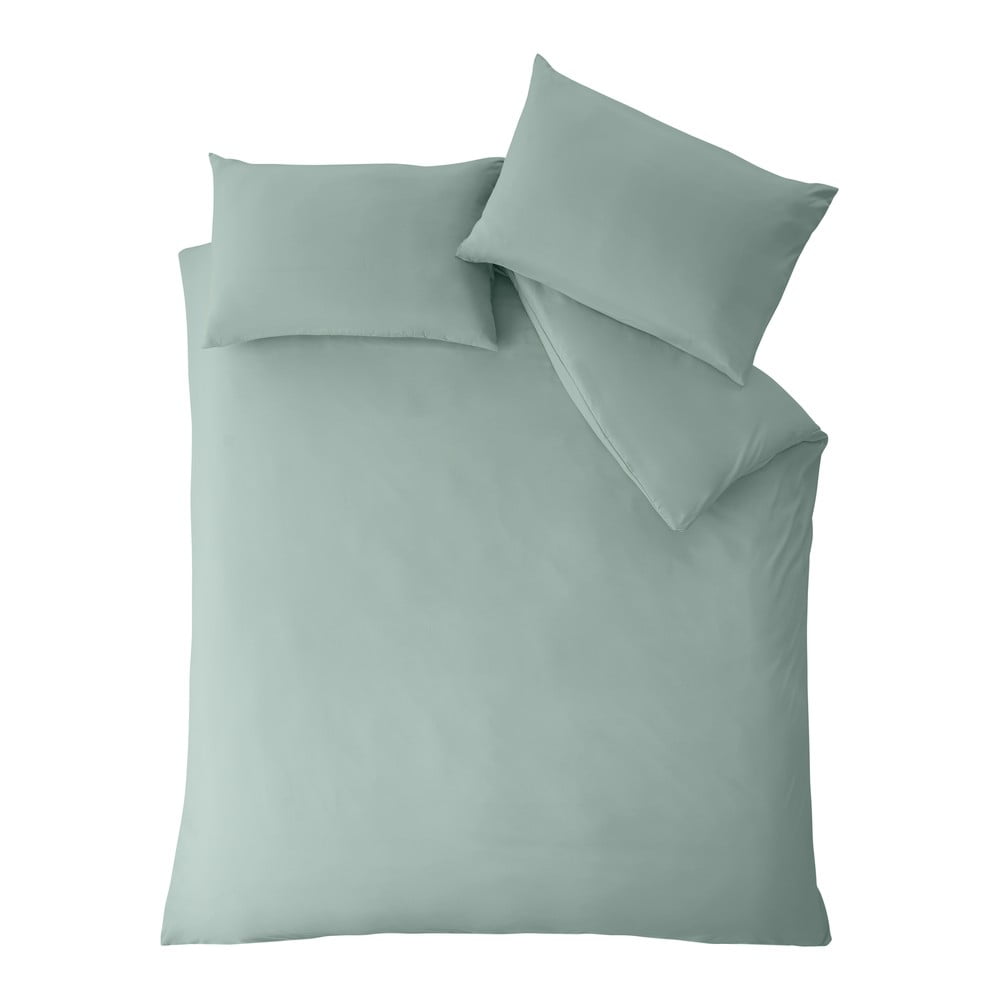 Zelené obliečky na dvojlôžko/predĺžené 260x220 cm So Soft Non–Iron – Catherine Lansfield