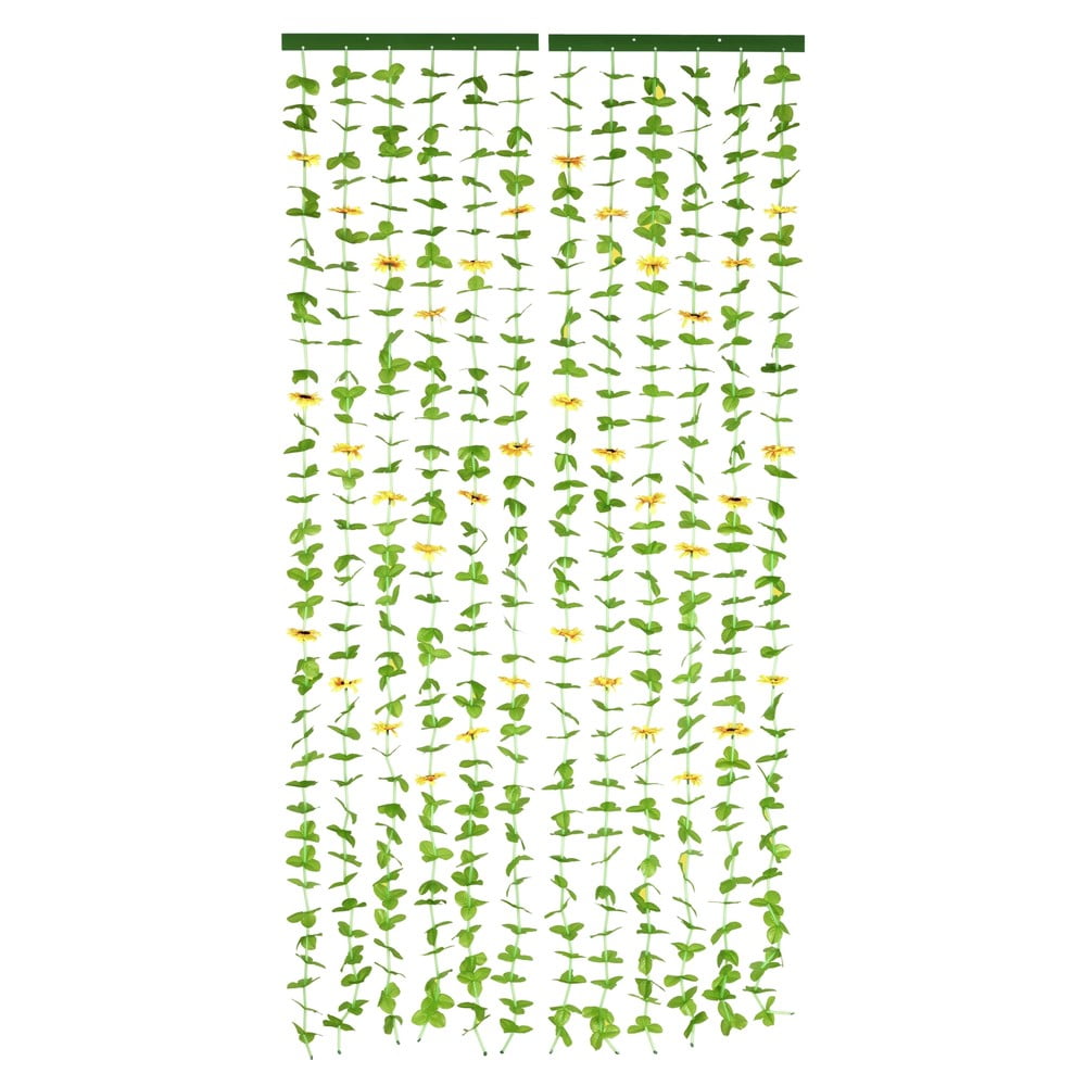 Žltý/zelený záves do dverí 90x190 cm Sunflowers – Maximex
