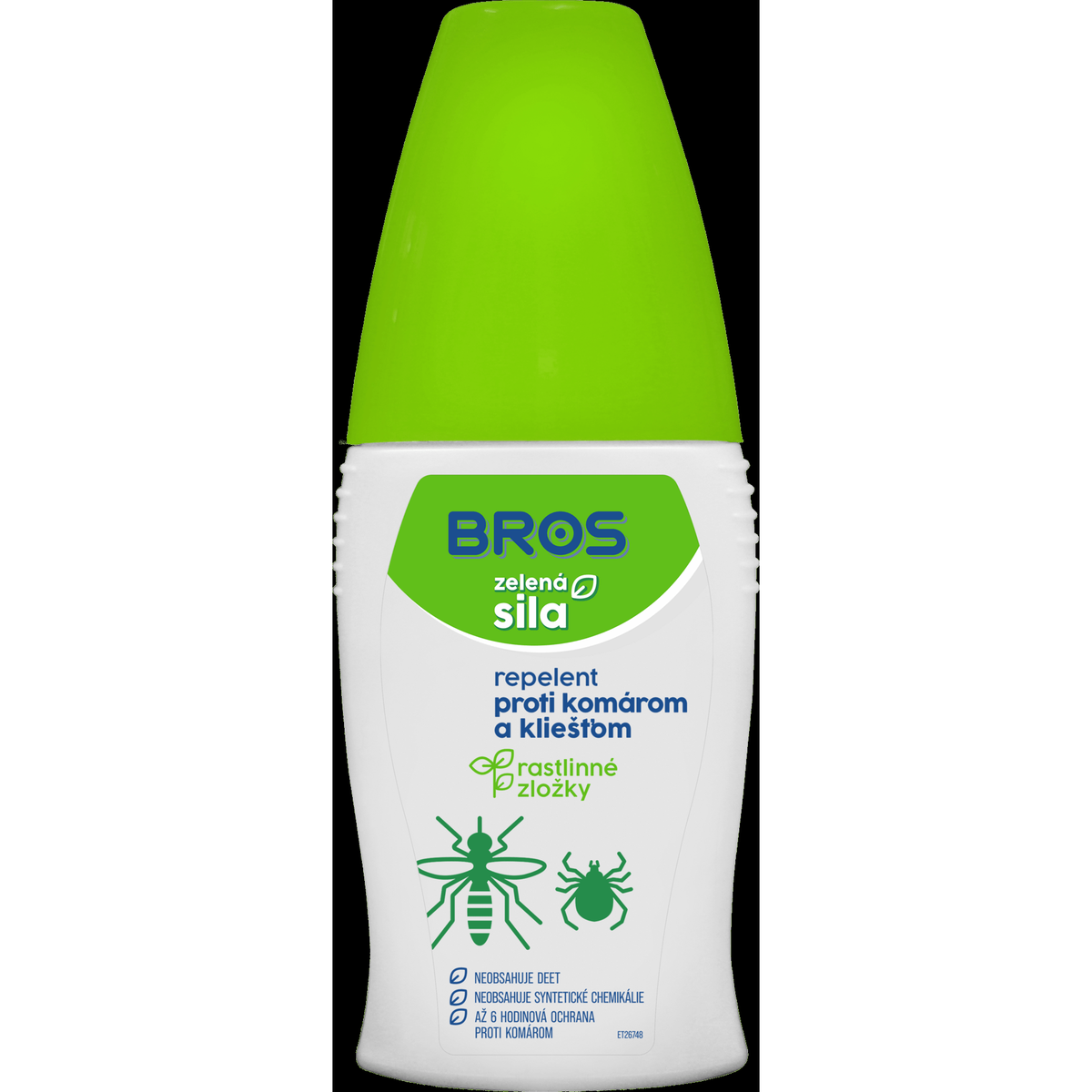 06294 Bros Zelená sila - repelent proti komárom a kliešťom 50 ml