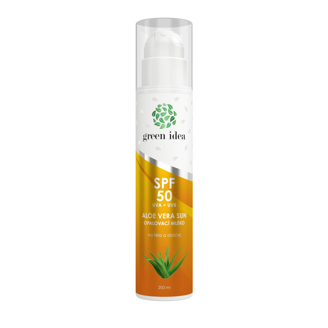 Aloe vera sun - opaľovací krém SPF 50 200 ml - Green idea