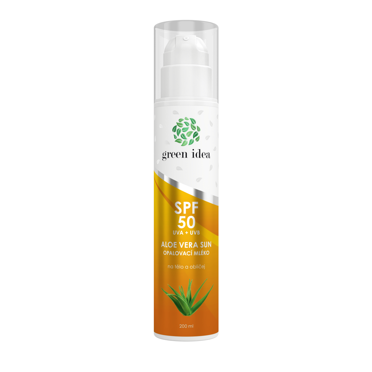 Aloe vera Sun – opaľovacie mlieko SPF 50 – 200 ml – Green idea