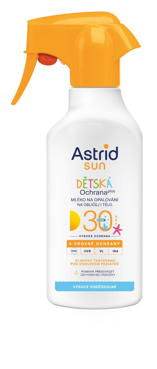ASTRID SUN Detské mlieko na opaľovanie OF 30