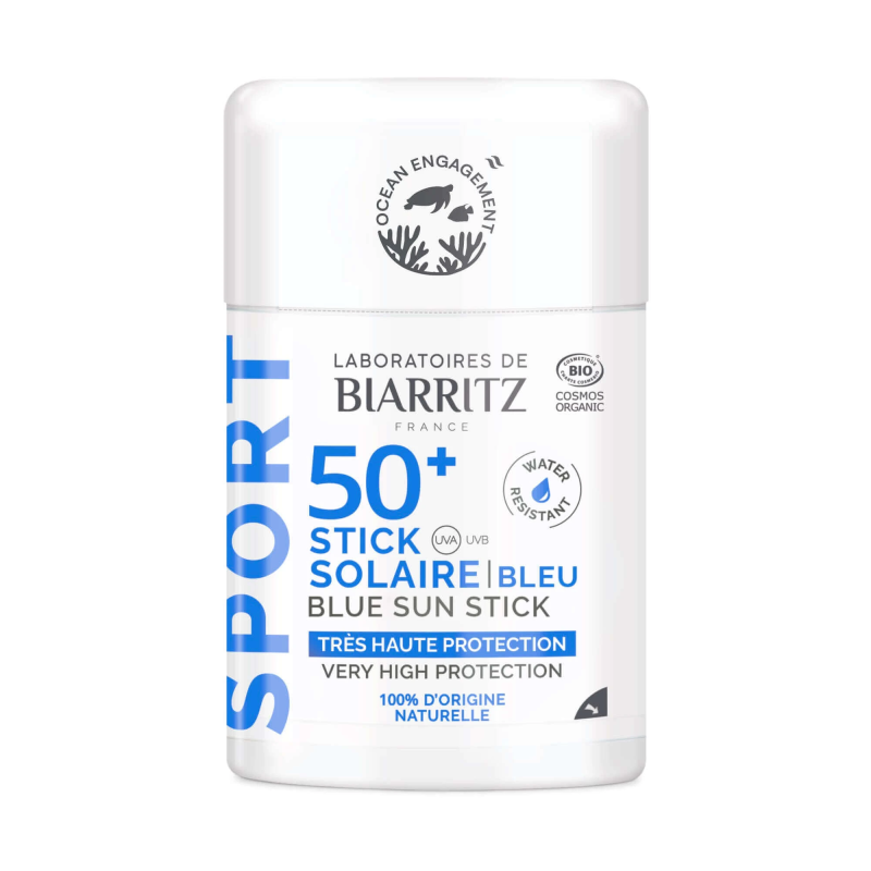 BIO stick tónovací SPF50+ SPORT modrý - Obsah 12 g, Odtieň modrý