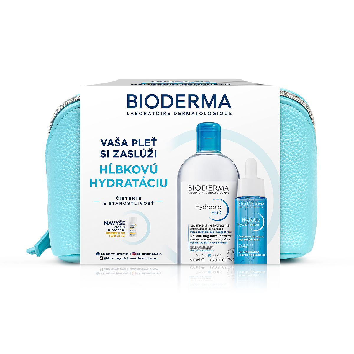 Bioderma Hydrabio darčekový balíček pre dehydratovanú pleť a vrásky