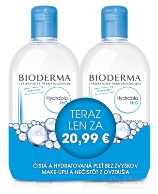 BIODERMA Hydrabio H2O 500ml 1+1 Festival