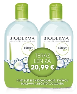 BIODERMA Sébium H2O 500ml 1+1 Festival