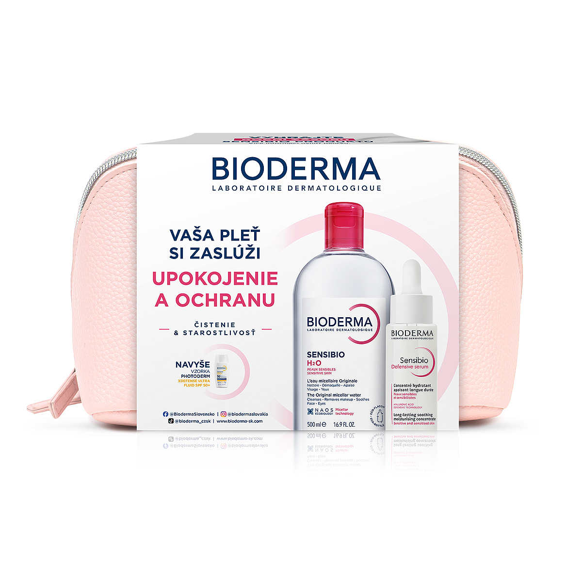 Bioderma Sensibio darčekový balíček pre citlivú pleť a vrásky