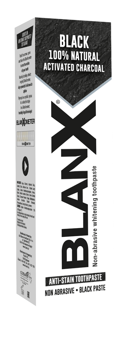 BlanX Black Charcoal zubná pasta - čierna