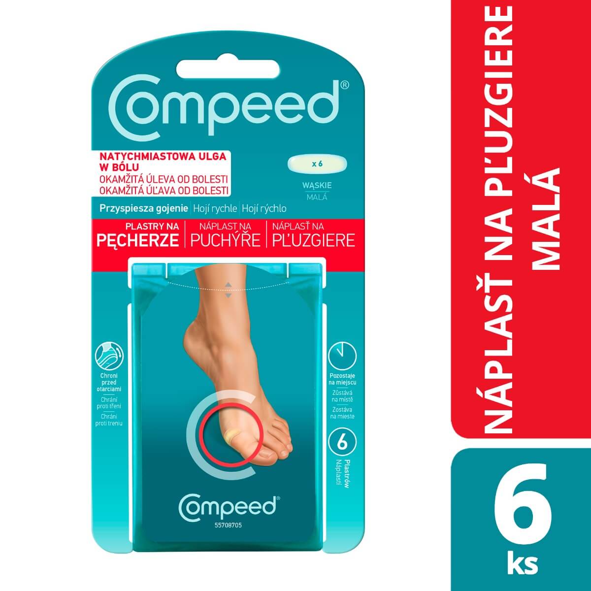 Compeed NÁPLASŤ na pľuzgiere