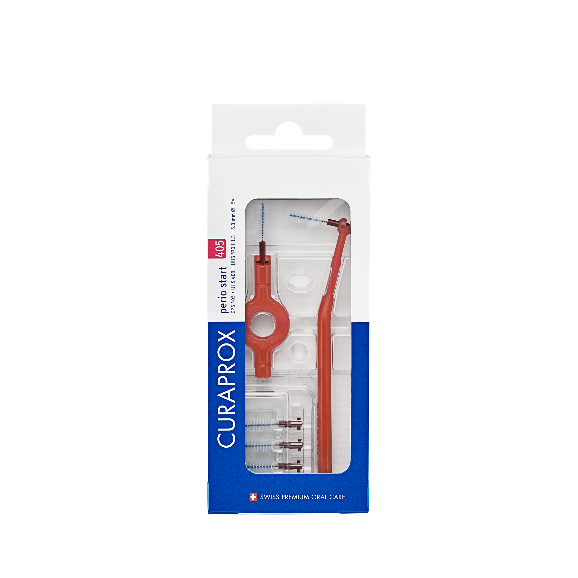 CURAPROX CPS 405 Perio Start 5x CPS+UHS 409 a UHS 470 držiak s krytkou