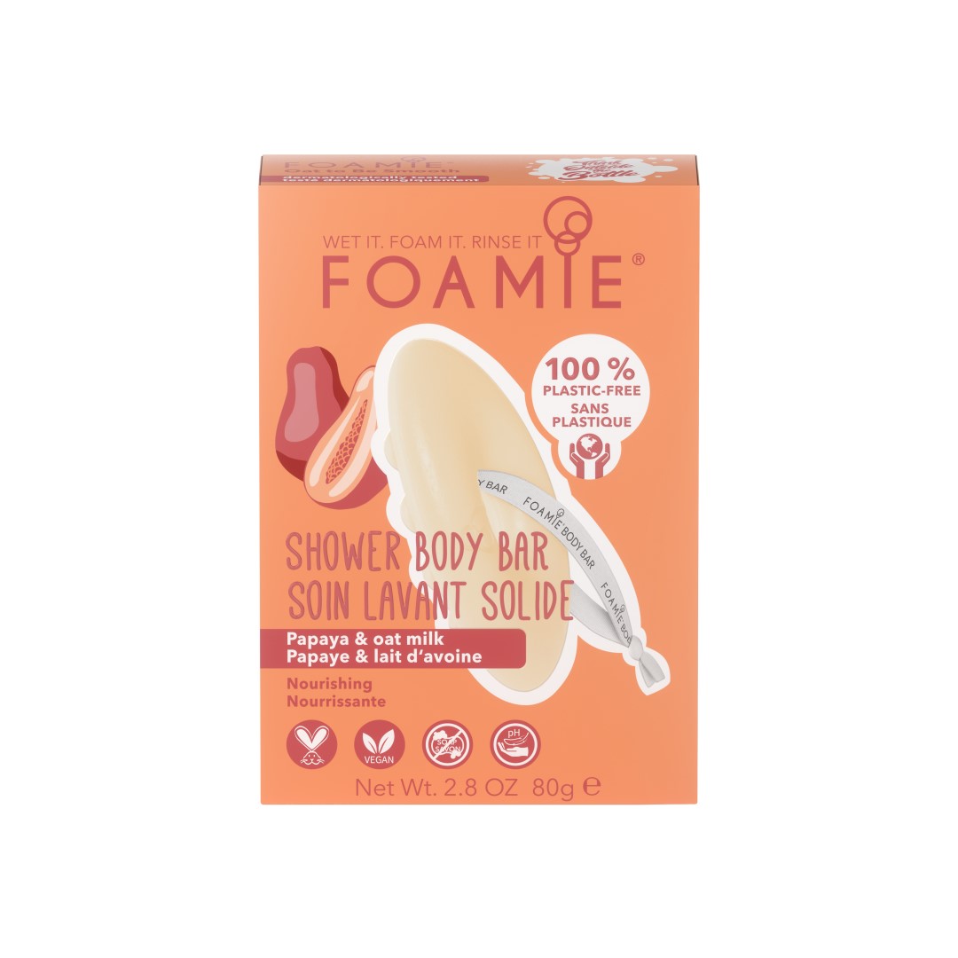 Foamie Shower Body Bar Oat to Be Smooth - tuhé mydlo do sprchy