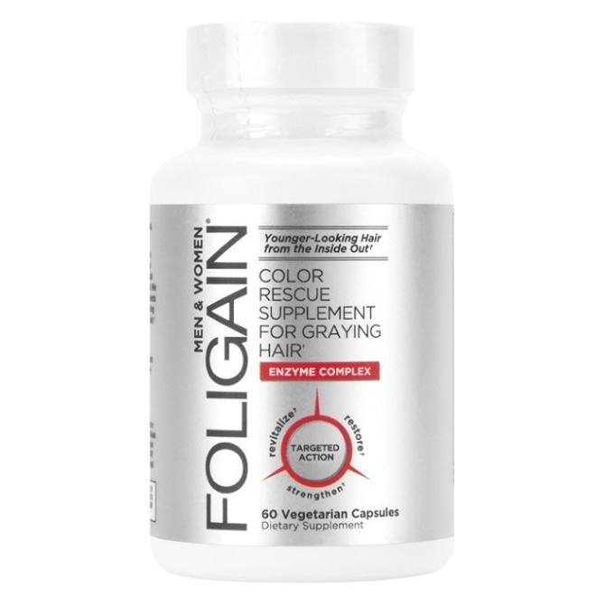 Foligain tablety proti šediveniu vlasov 60 ks