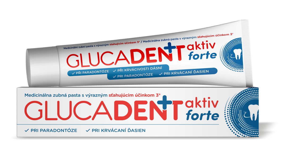 Glucadent aktiv forte zubná pasta