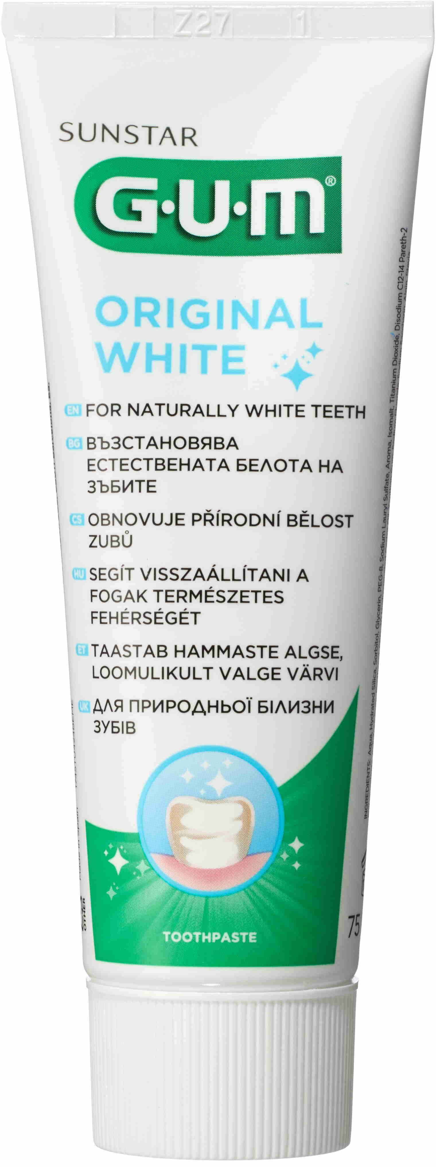 GUM OriginalWhite zubná pasta gélová, bieliaca