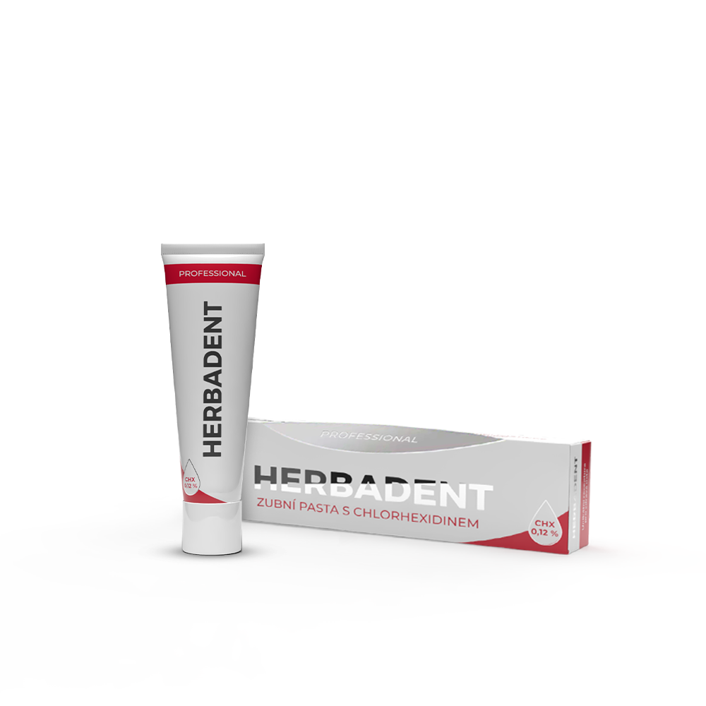 HERBADENT PROFESSIONAL zubná pasta s CHX 0,12%