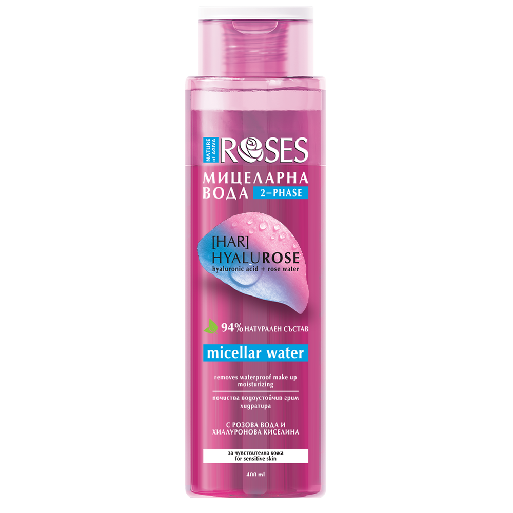 HYALUROSE dvojfázová micelárna voda 400 ml - NATURE OF AGIVA