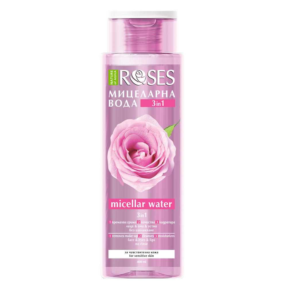 HYDRA PLUS micelárna voda 3v1 pre citlivú pokožku 400 ml - NATURE OF AGIVA