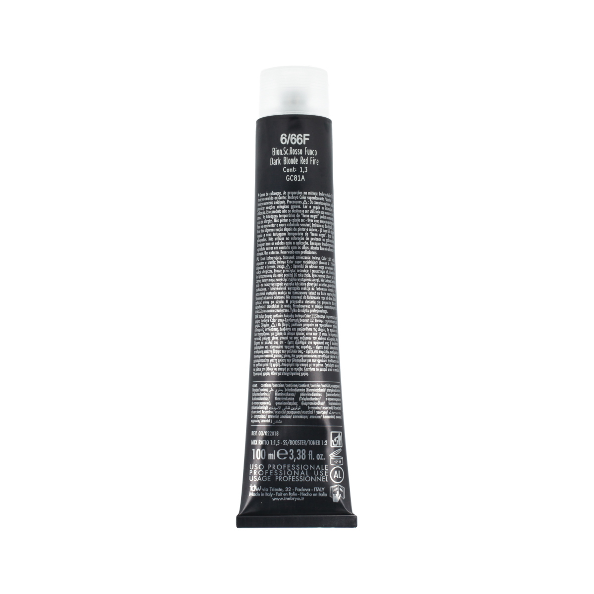 Inebrya Color Red Fire (6/66F Dark Blonde Fire Red) 100 ml
