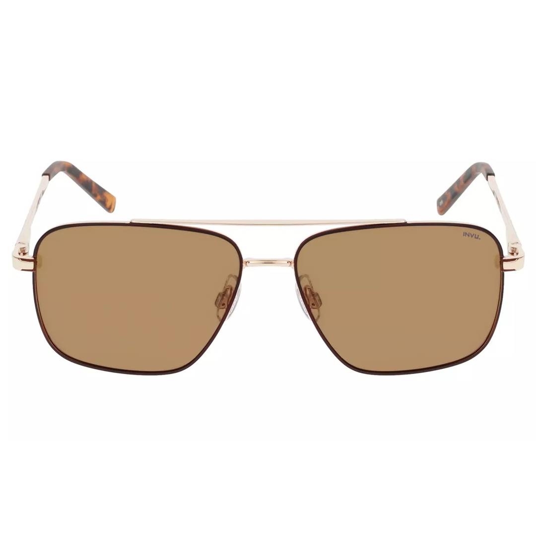INVU IB12514D slnenčé okuliare gold matt brown