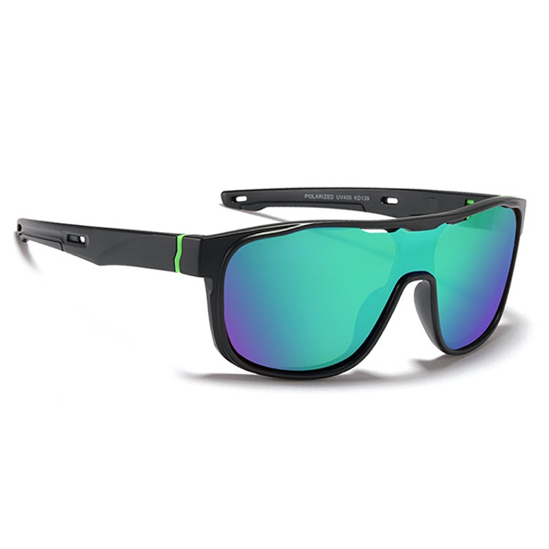 KDEAM Wayne 2 slnečné okuliare, Black / Green