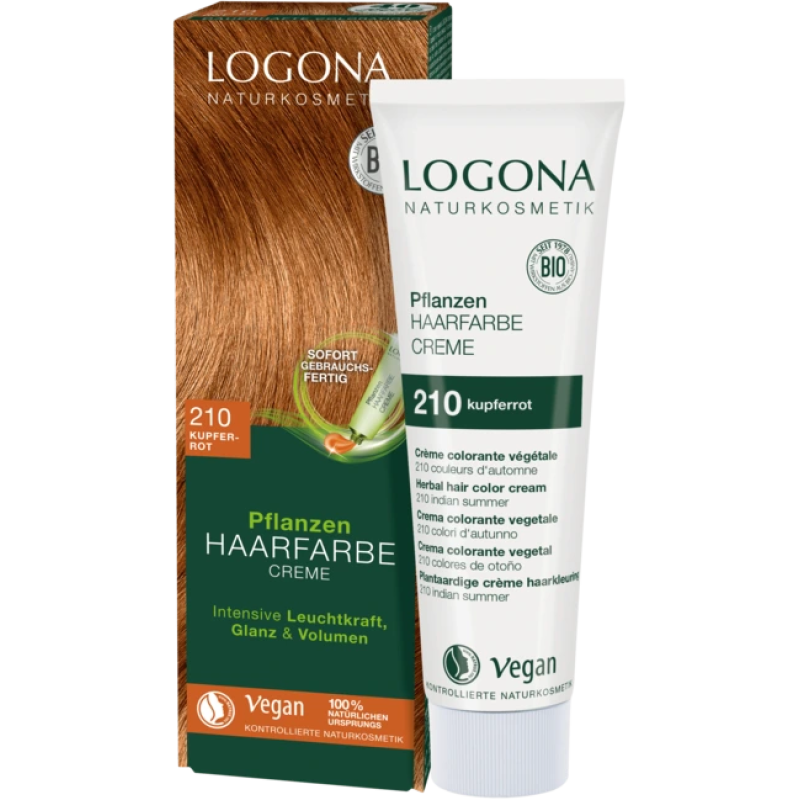 Krémová farba na vlasy copper red