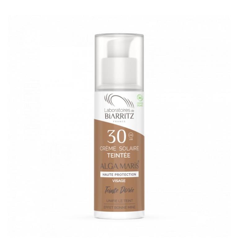 LABORATOIRES DE BIARRITZ - ALGA MARIS - tónovací opaľovací krém s faktorom SPF30 Teinte Dorée 50ml