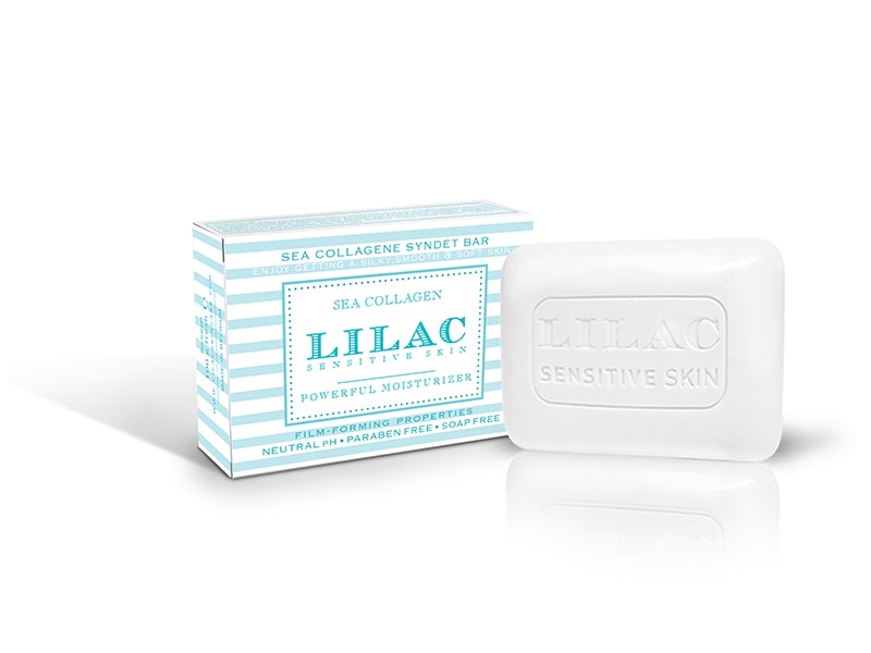 LILAC SEA COLLAGEN Syndet Bar - dermatolgicke mydlo S morskym kolagénom