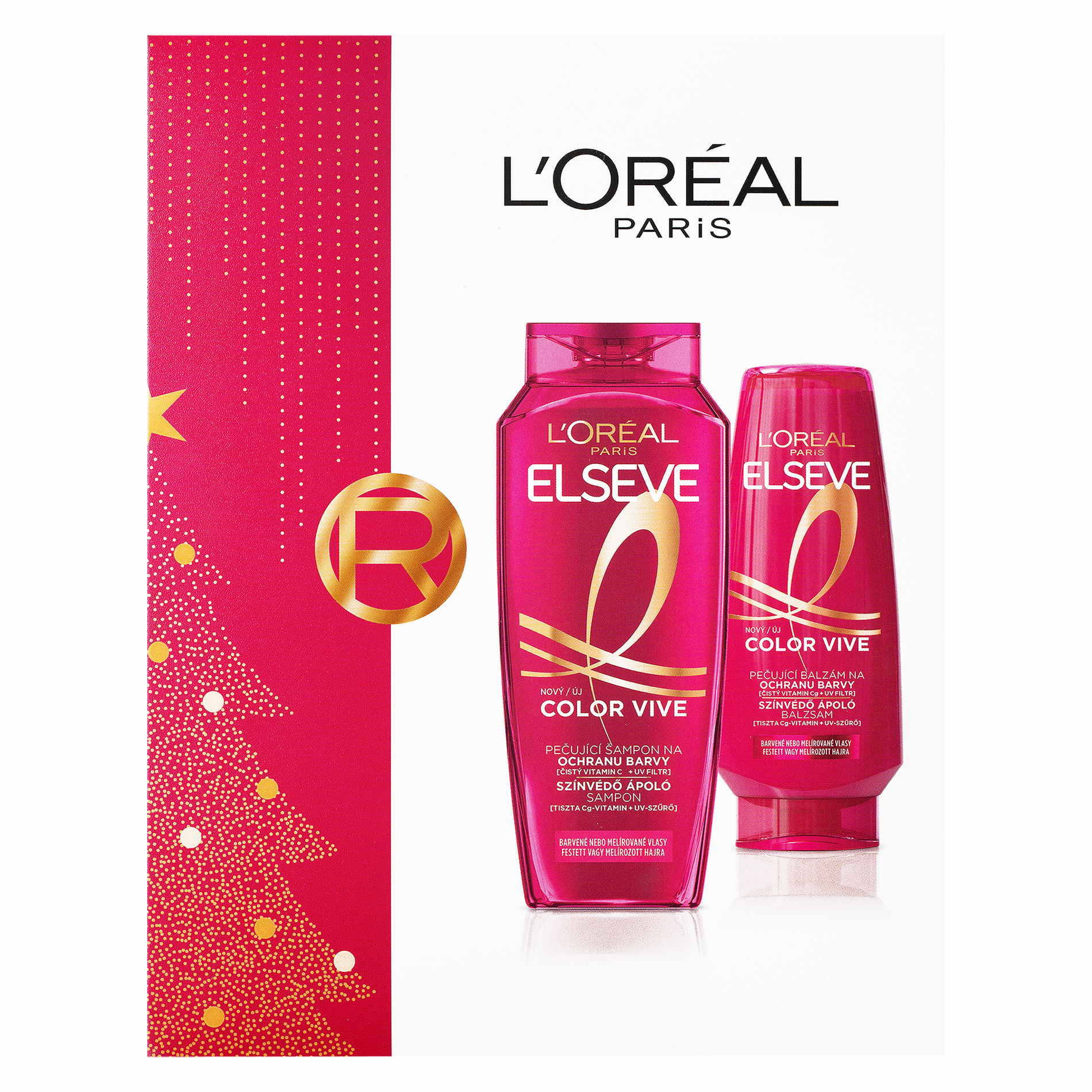 L'Oréal Paris Elseve Color Vive set Vánoční balíček 2025