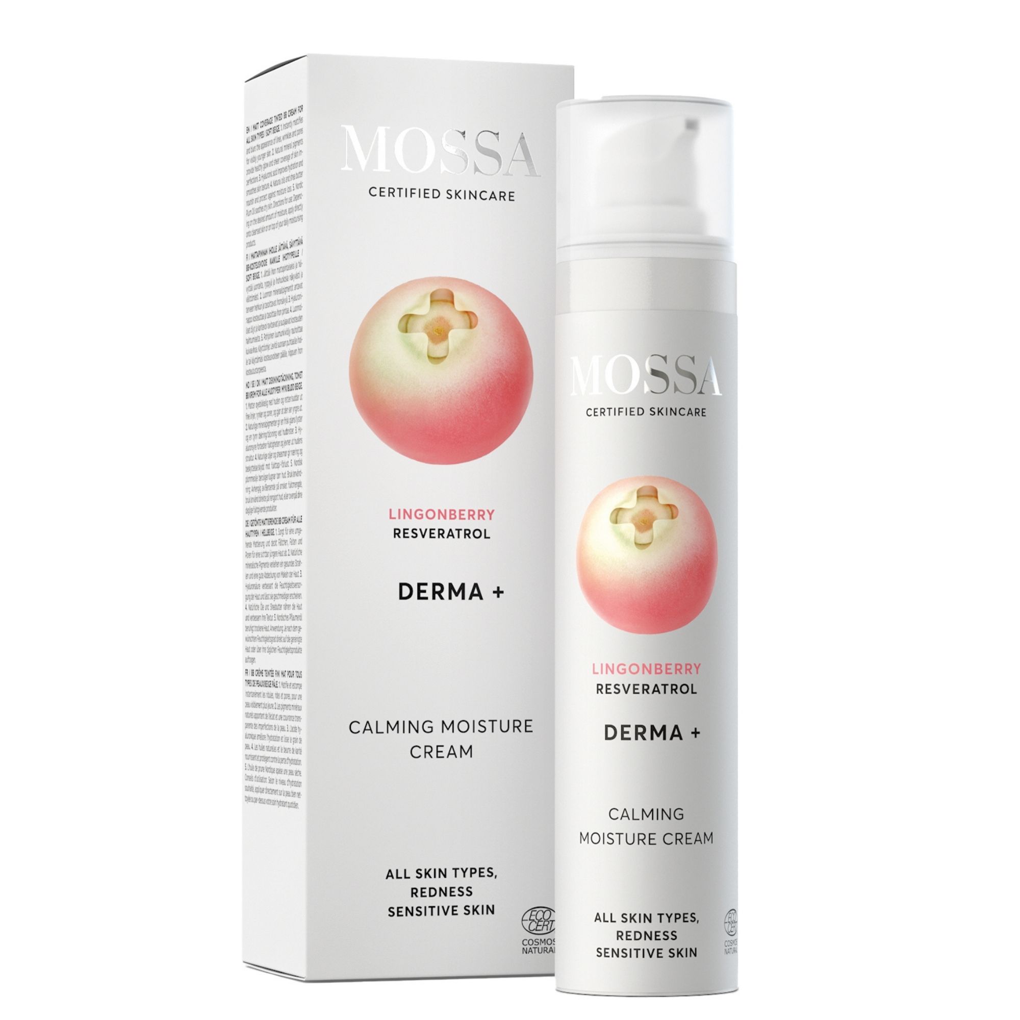 MOSSA Zklidňujúci hydratačný krém, DERMA+