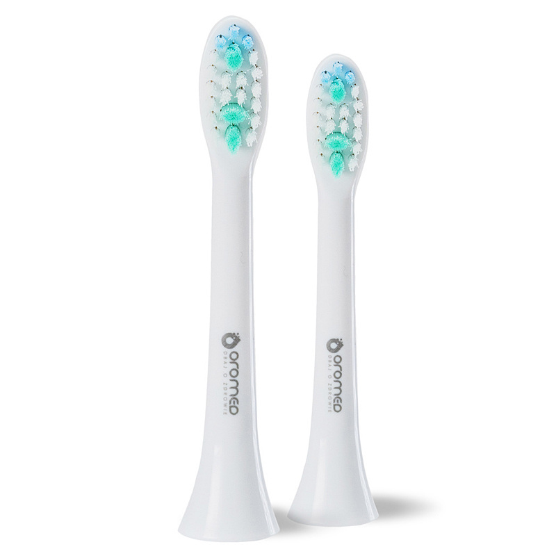 Náhradné hlavice pre Sonické zubné kefky OROMED ORO-SONIC WHITE 2ks