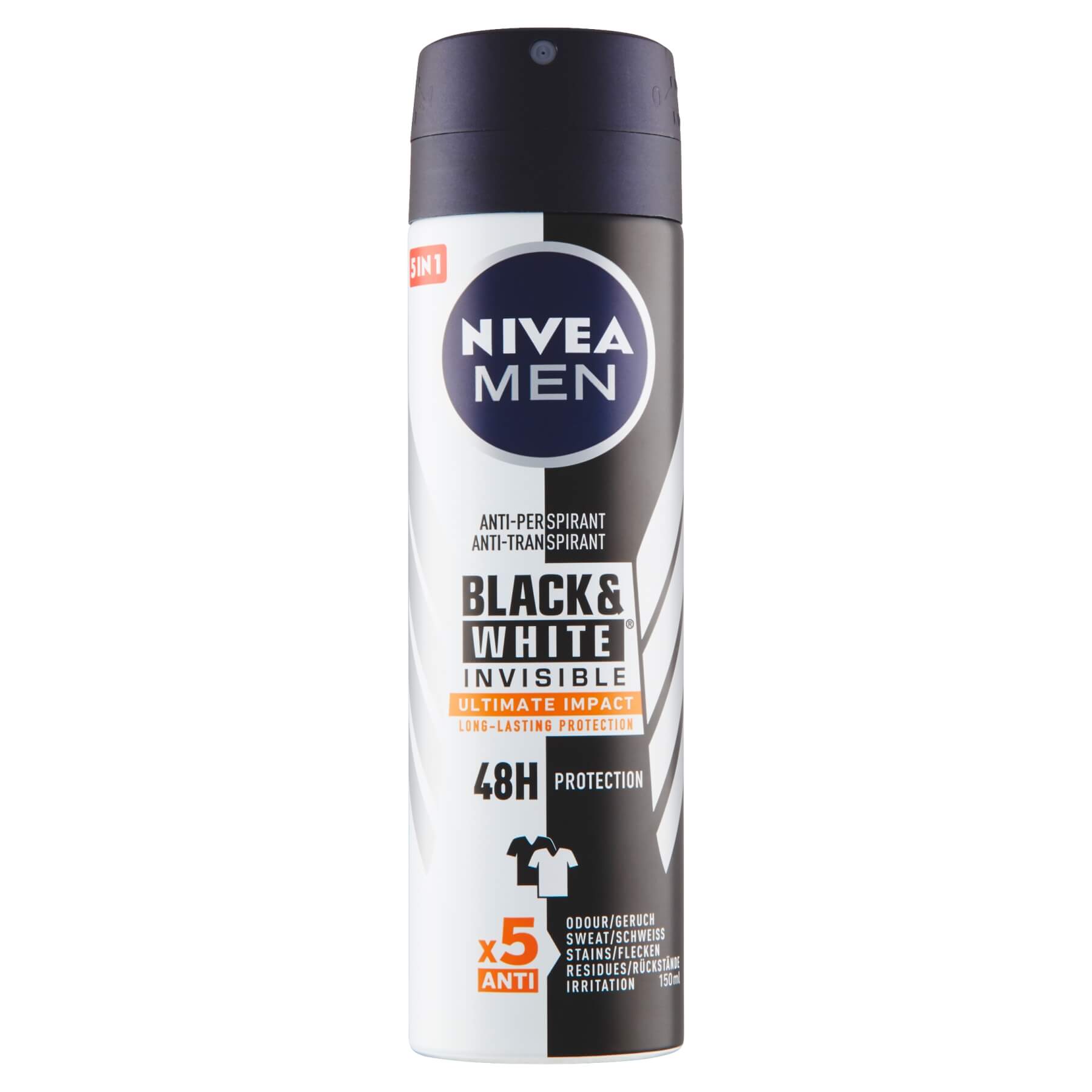 NIVEA Men Sprej antiperspirant B&W Invisible Ultimate Impact
