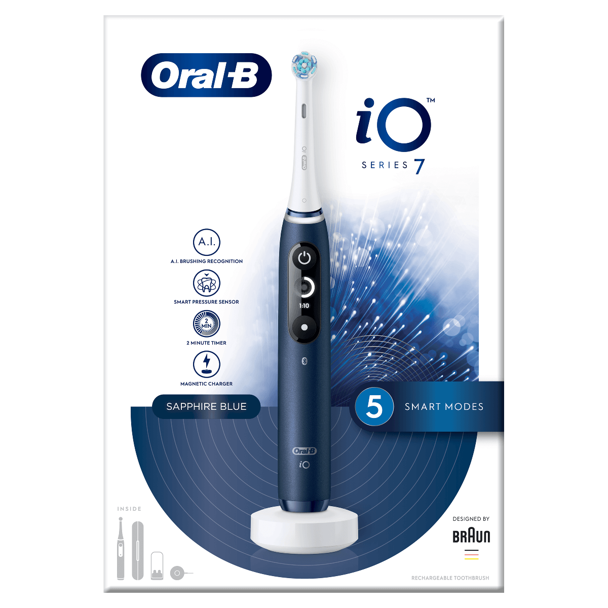 Oral B iO Series 7 Blue Elektrická zubná kefka