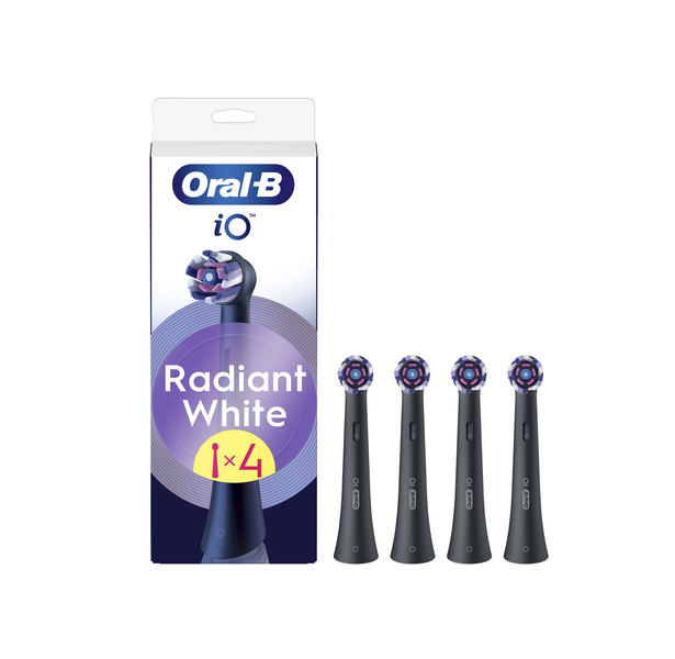 Oral-B iO Series Radiant White náhradné hlavice pre bielenie zubov, čierne