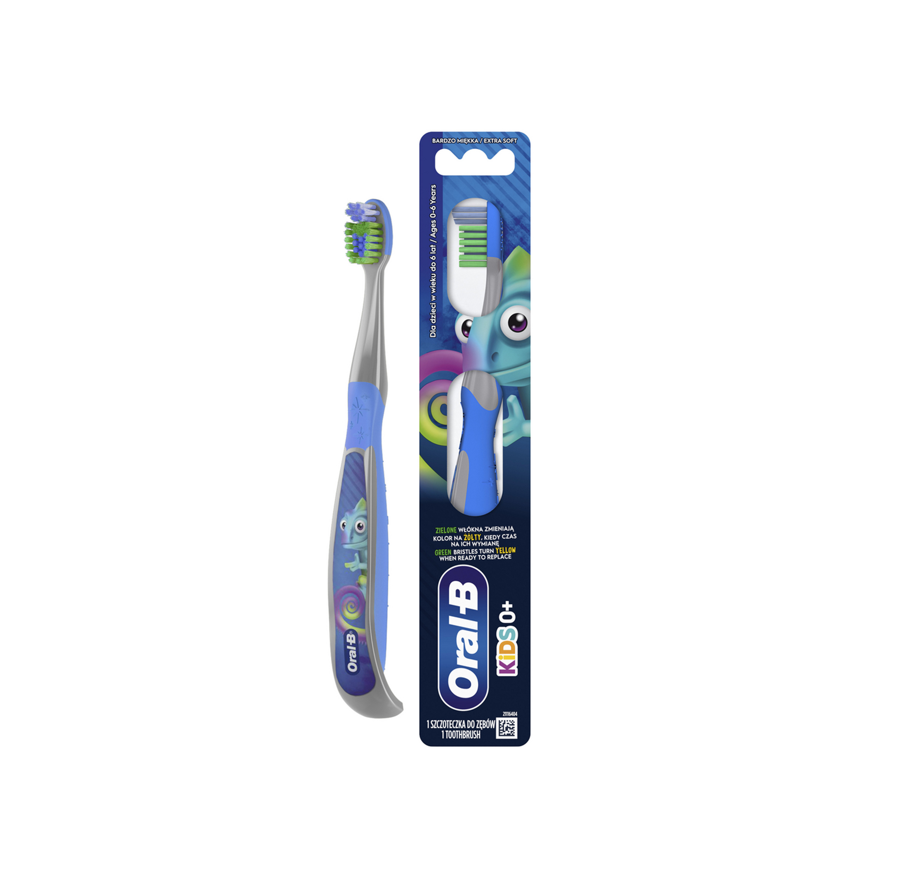 Oral-B KIDS manuálna zubná kefka, extra mäkké vlákna, 0-6 rokov