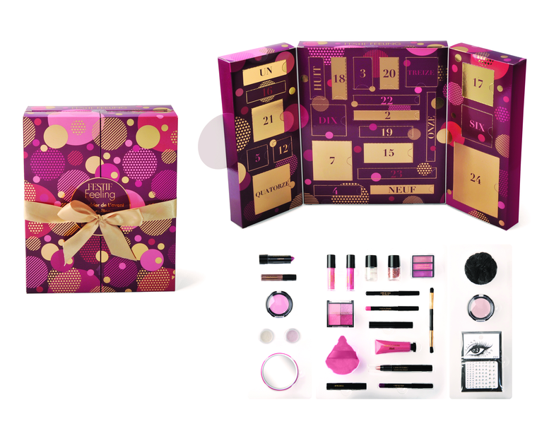 ParisAx Make-up Adventný kalendár s dekoratívnou kozmetikou