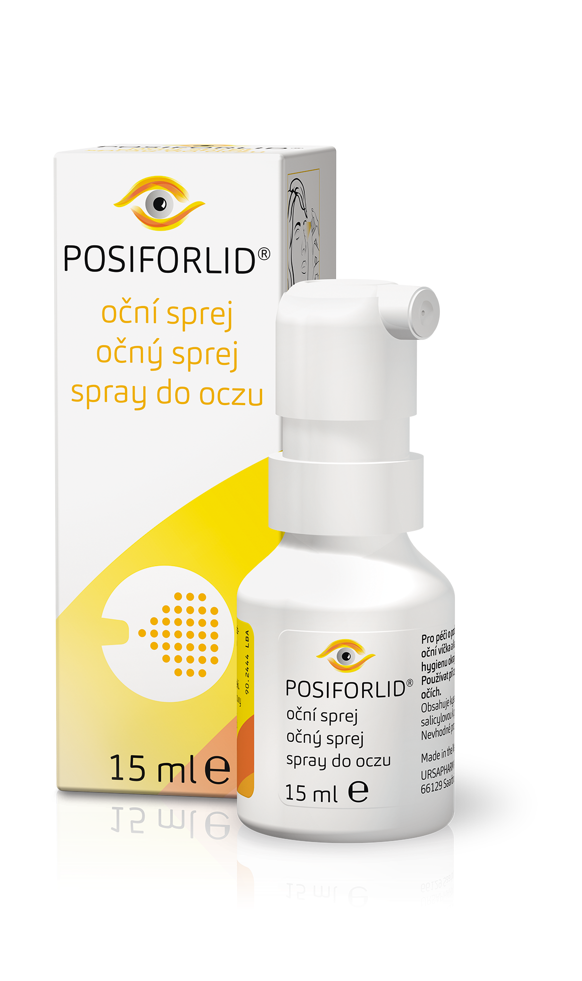 Posiforlid očný sprej