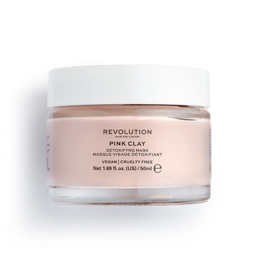 Revolution Skincare Pink Clay Detoxifying maska na tvár