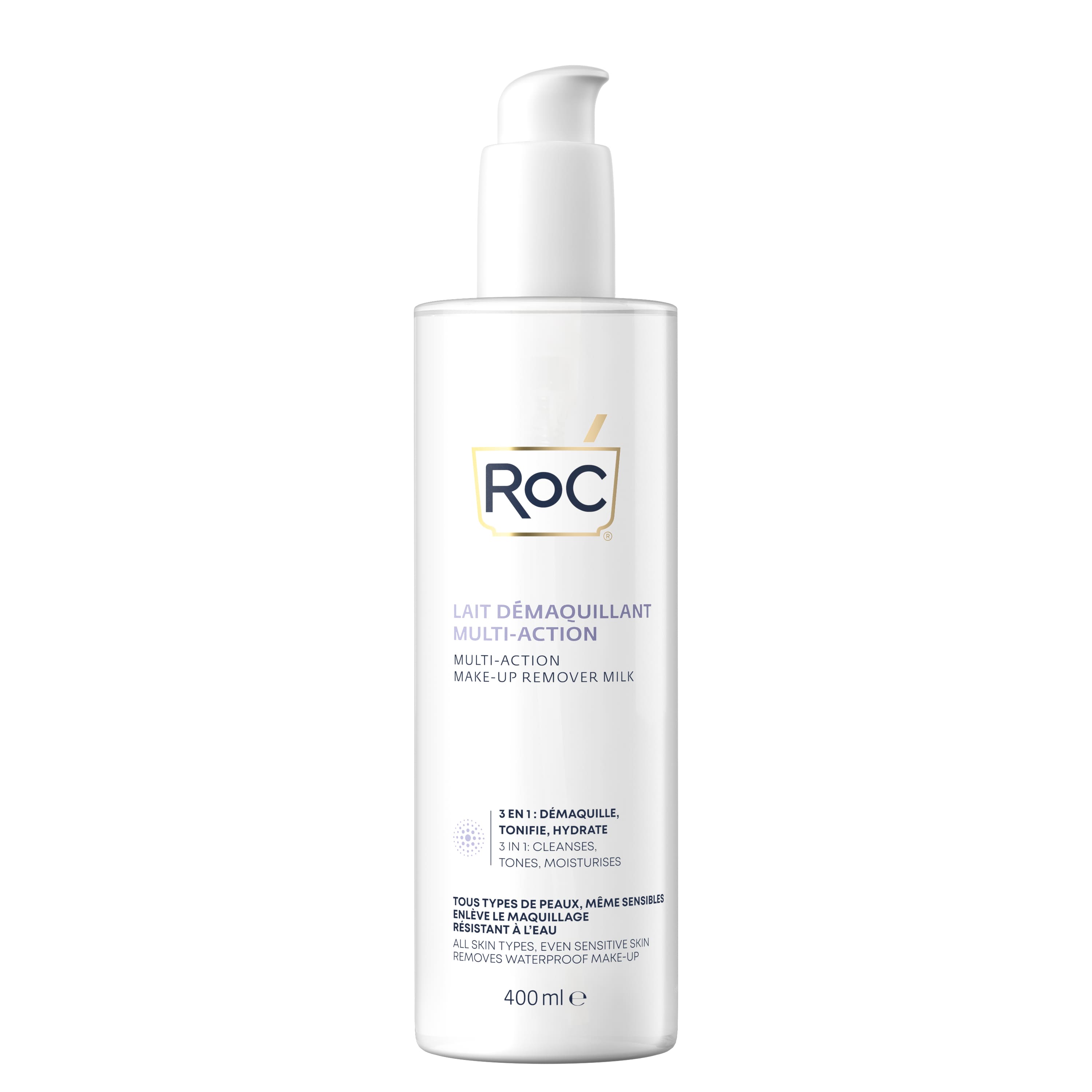 RoC Multi Action odličovacie mlieko, 400 ml