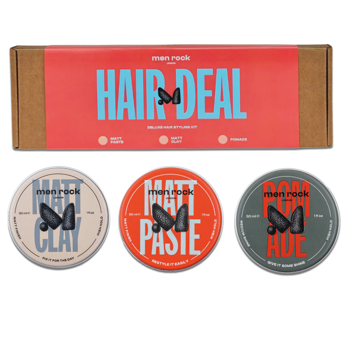 Sada pomád na styling vlasov Men Rock Hair Deal Kit