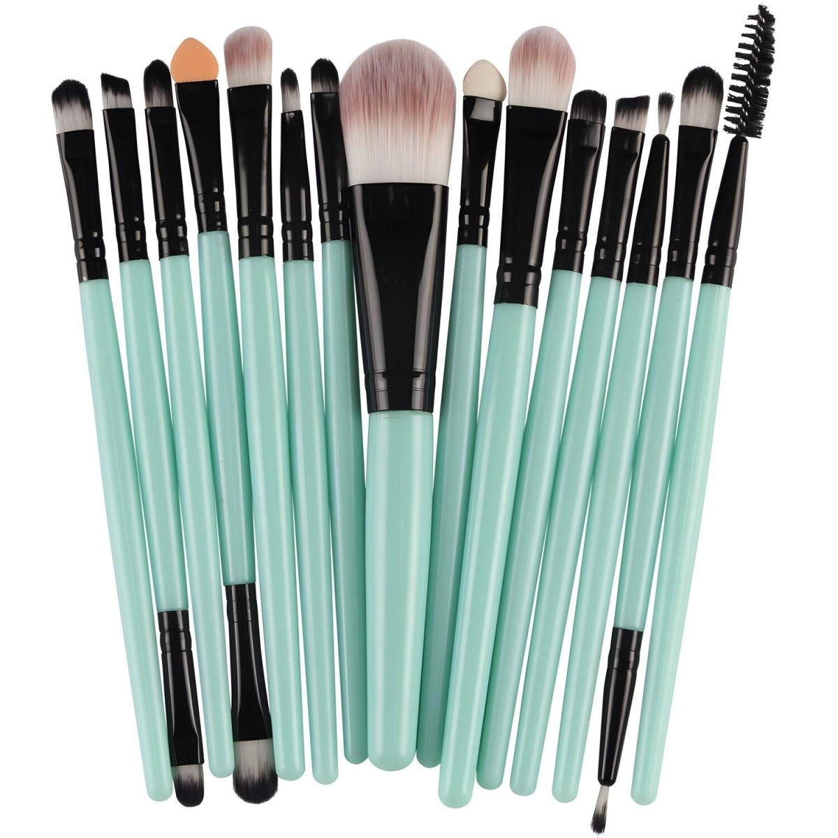 Štetce na líčenie - Tyrkysová/Čierna H4508