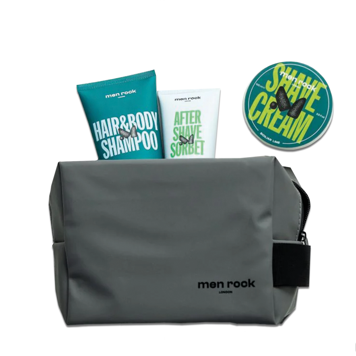 Súprava na každodennú starostlivosť v kozmetickej taške Men Rock Routine Goals Kit