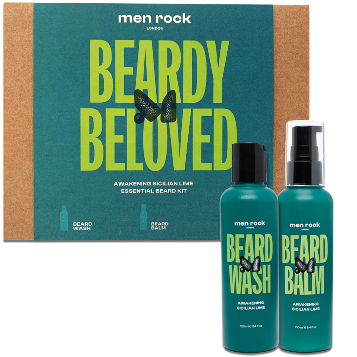 Súprava na starostlivosť o bradu Men Rock Beardy Beloved Sicilian Lime